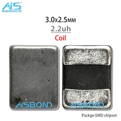 10-100Pcs/lot 2.2uh 3.0x2.5mm 3*2.5mm Charger Backlight Light Boost Coil For huawei xiaomi samrt phone electrical inductance