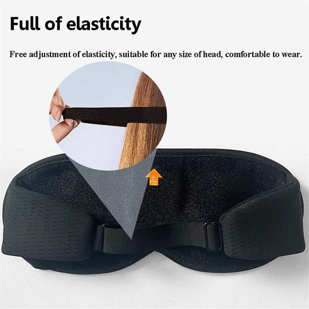 

A10I 3D Wireless Sleeping Headphones Blindfold Soft Washable Bluetooth5.4 Music Eyemask Handsfree Call Earphones Adjustable