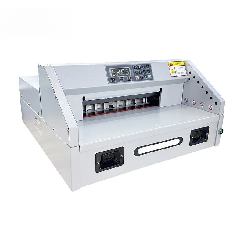 A4 Electric Paper Cutter 330mm Tender Graphic Advertising Thick Layer Digital Display Desktop Automatic Paper Push Trimmer