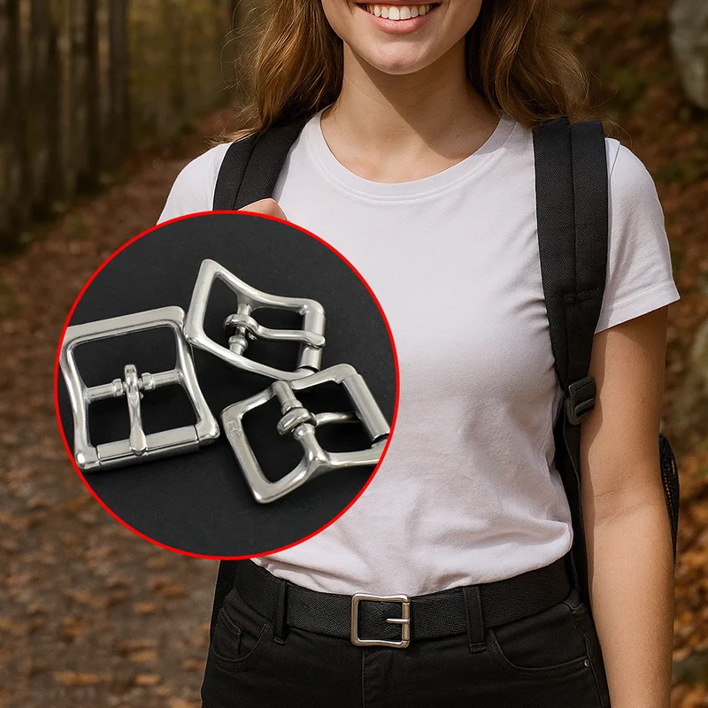 

2/5Pcs 16/20/25mm Stainless Steel Buckle for Webbing Strap Adjust Pin Hook Garment Belt Buckles Dog Collar Fastener Clasp Clips