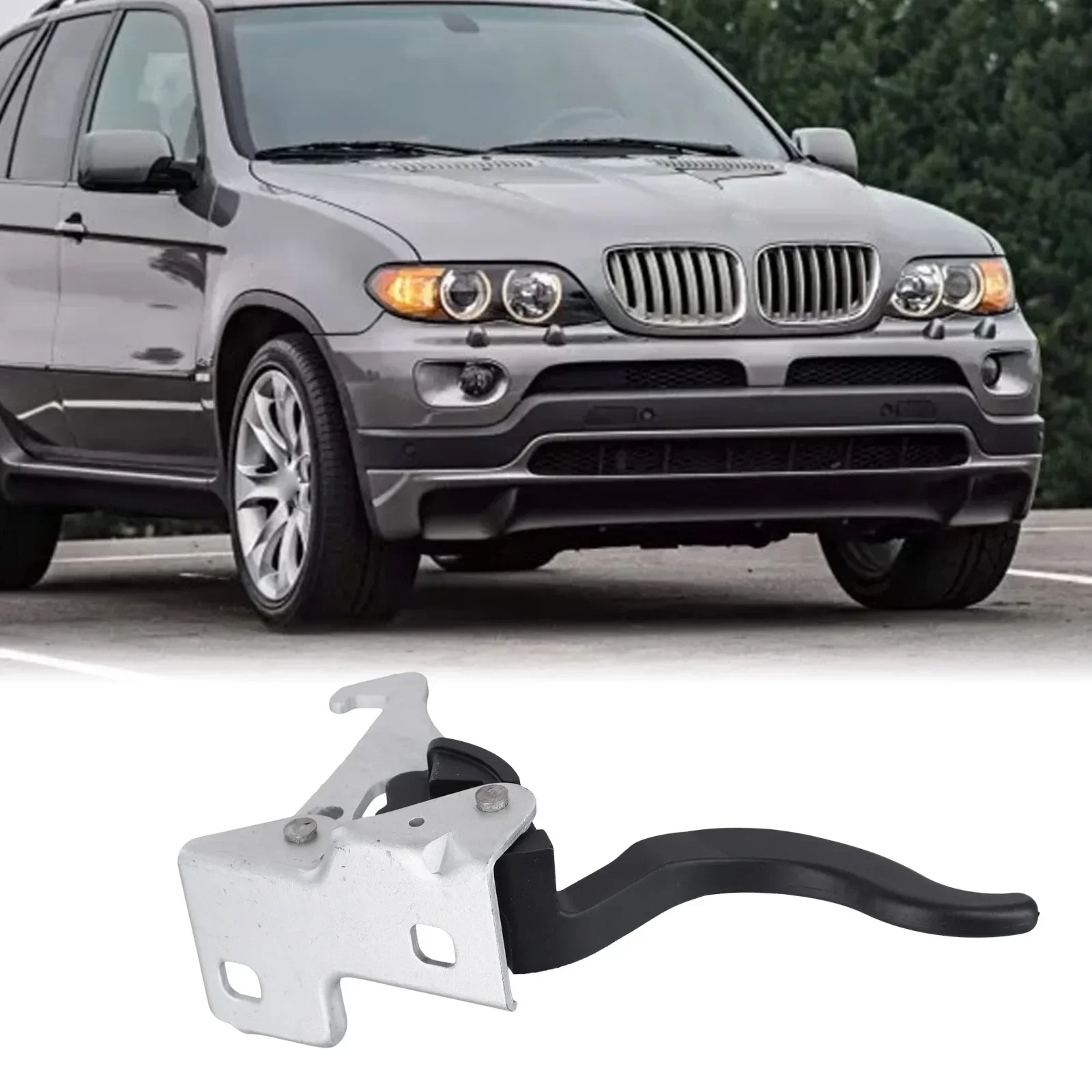 Car Hood Safety Catch Release Handle Engine Lid Latch Hook For BMW E53 2000-2006 51238402552 8402552 Accessories