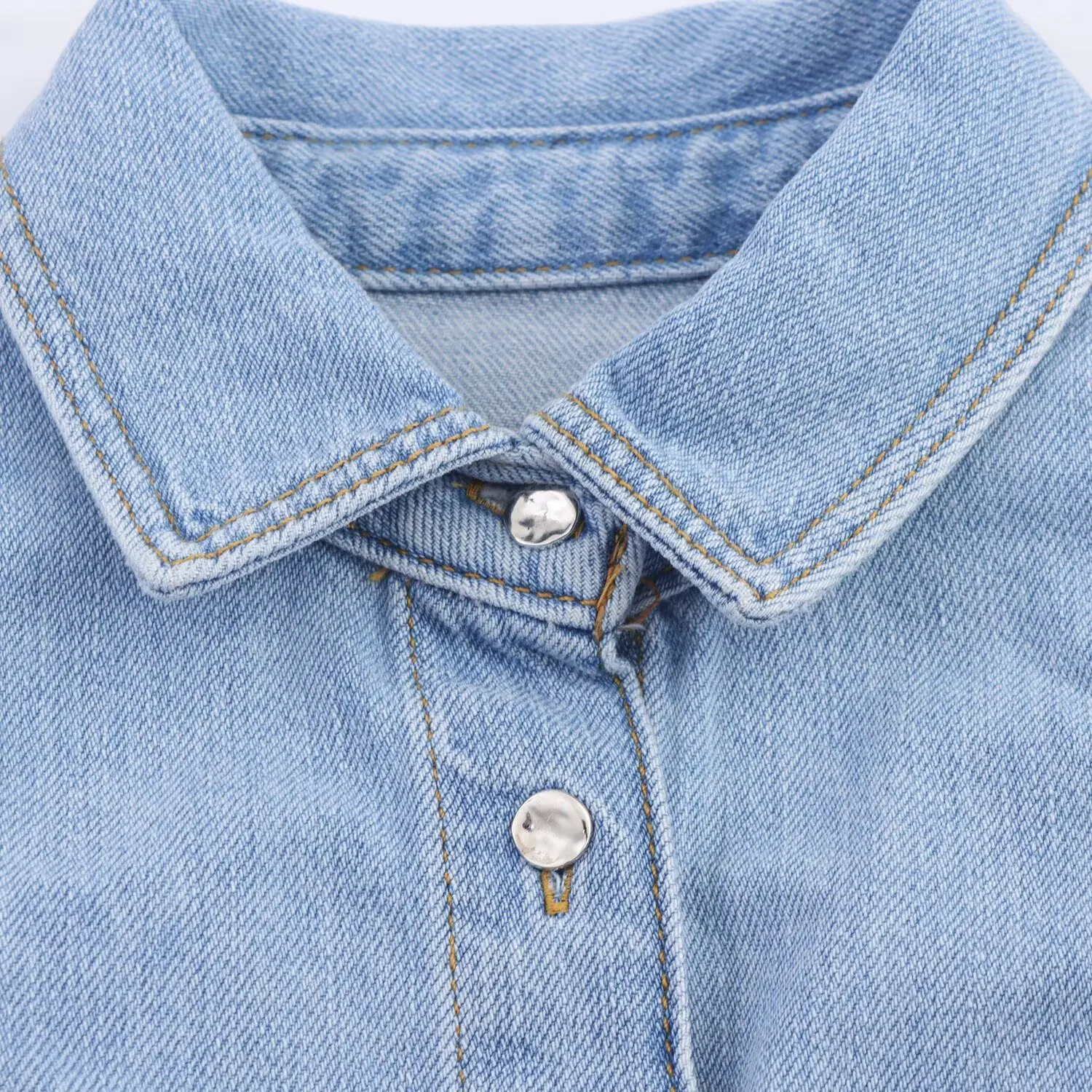 Set Celana Denim Kasual Wanita dengan Rompi Bertumpuk dan Jeans Lurus Pinggang Tinggi, Outfit Co-ord Modis