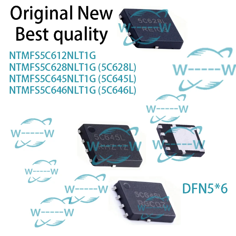 (5-30 PCS)NEW NTMFS5C612NLT1G NTMFS5C628NLT1G 5C628L NTMFS5C645NLT1G 5C645L NTMFS5C646NLT1G 5C646L 5C612N 5C612L MOSFET IC CHIP