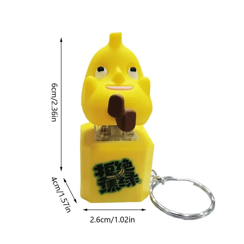 Clicker Fidget Toy Fake Banana Squeezing Toys Keyboard Fidget Creative Stress Toys For Friends Family Or Coworkers Desk Bag