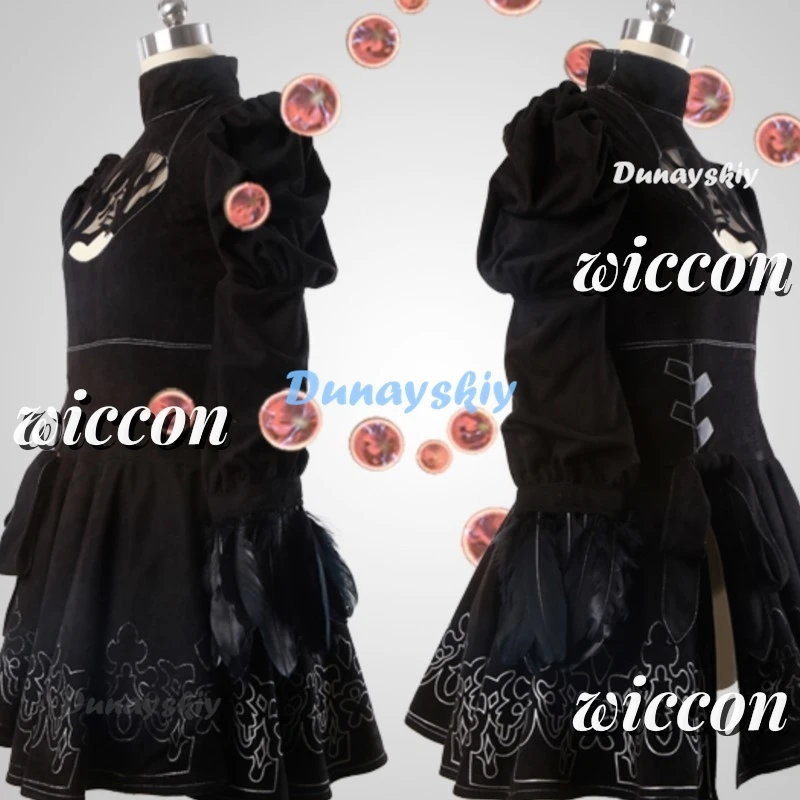 2B/2P Cosplay Costume Game 2B Cosplay Dress YoRHaa No. 2 Type B Cosplay Female 2P Costume Two Styles Women Cosplay