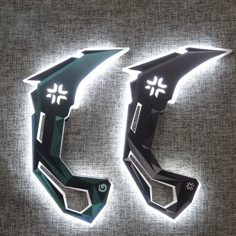 25 سنتيمتر Valorant VCT Karambit شحن خشبي يضيء لعبة السيف مخلب سكين لعبة المشاجرة سلاح نموذج هدايا لمجموعات الأصدقاء #1