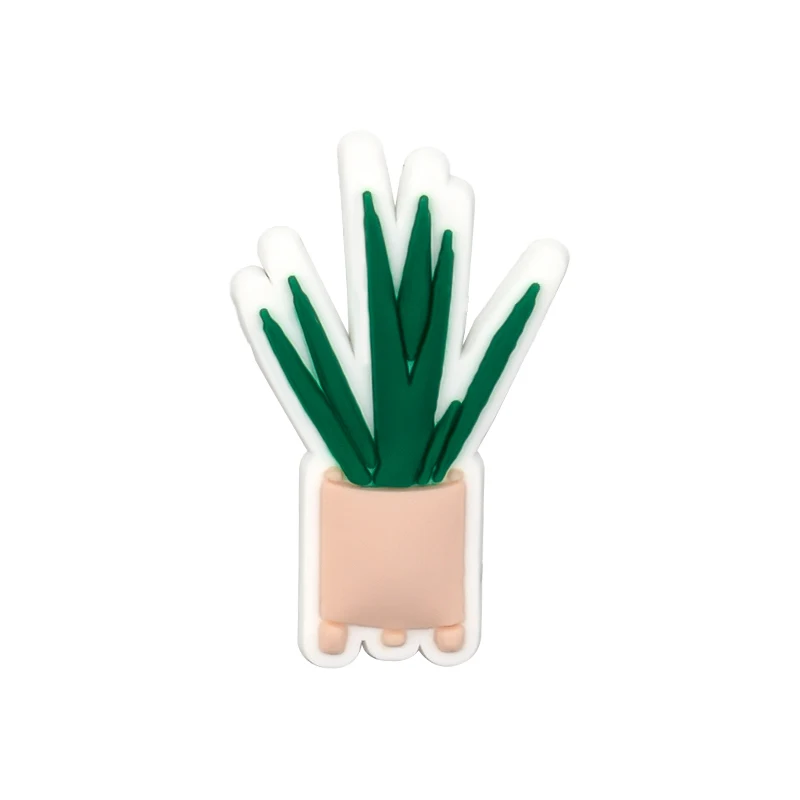 1/30 Stück Frühlings-Schuh-Charms, niedliche Avocado-Kaktus-Tropenblatt-Schuh-Charms, wasserdichte PVC-Clog-Dekorationen für Damen, Herren, Kinder – Detail 22