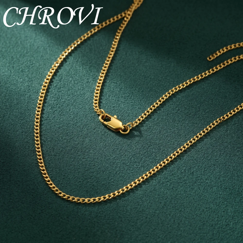 Luxury fashion gold-plated 2mm one-to-one chain link best-selling model available in stock, 16-30 inches