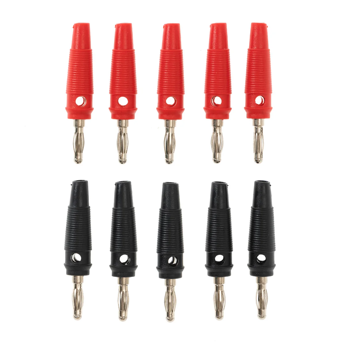 10Pcs 32A 4mm Wtyki bananowe Męskie złącze do układania w stosy Wysokoprądowy adapter kabla głośnikowego 4mm Wtyki bananowe o wysokim prądzie