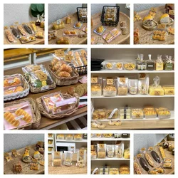 Miniature Bread Decoration Clay Croissant Toast Cookie Model Doll House Mini Kitchen Diy Accessories Bakery Scene Shooting Props