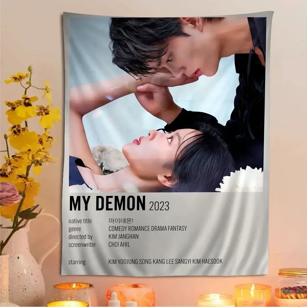 Mein Dämon Kdrama DIY Wandteppich hängen Tarot Hippie Wandteppiche Wohnheim ins Wohnkultur