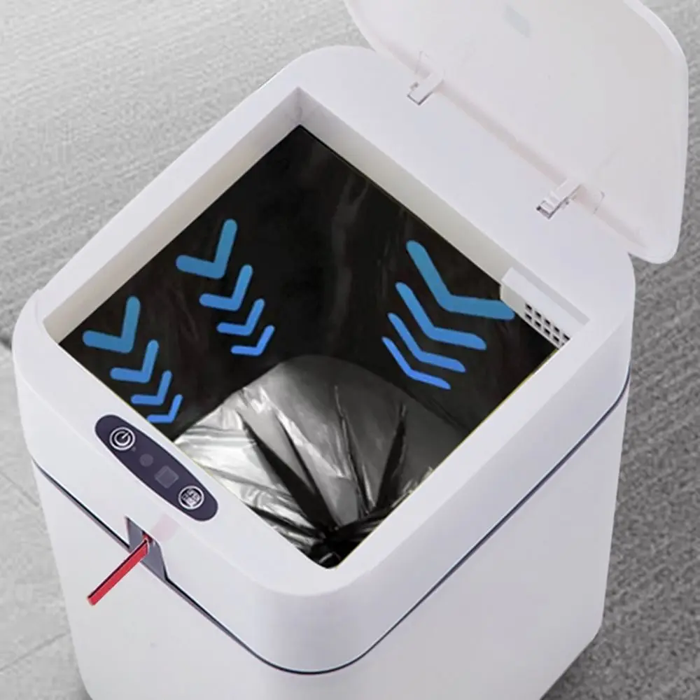 18L Motion Sensor Trash Can Automatic Induction Self Sealing Smart Garbage Bin Hands-Free Waterproof Touchless Trash Can