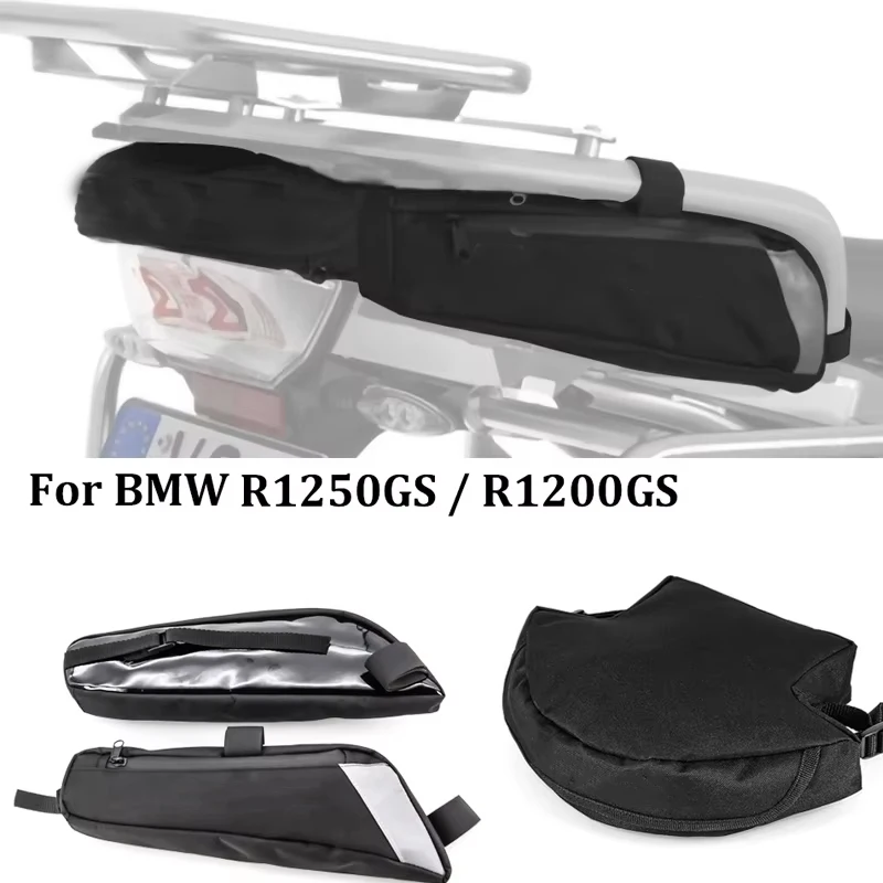For BMW R1200GS LC R1250GS ADV F850GS F750GS GS1200 Motorcycle Box Rack Side Bag Luggage Rack Travel Waterproof Bag Tail Bag