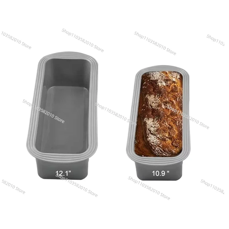 

Non-Stick Silicone Bread Pan, Rectangular Loaf Pan Baking Mold for Homemade Cake, Meatloaf, Oven Safe Bakeware Tool