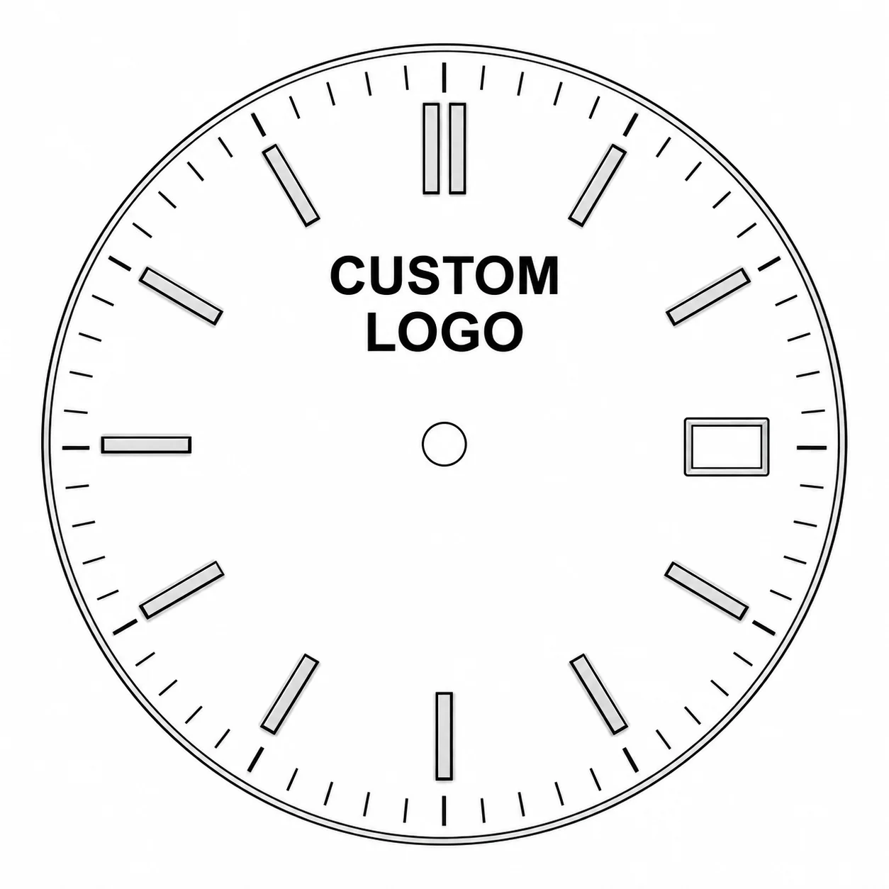 Custom Watch Dial Logo Service Personalized Name Design Ink Printing Laser Engraving UV Printing Metal Logo Watch Parts