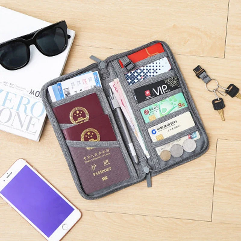 TRIPNUO Polyester Passport Cover Fashion Unisex Korean Style Passport Cover Travel Wallet Document Holder Organizer