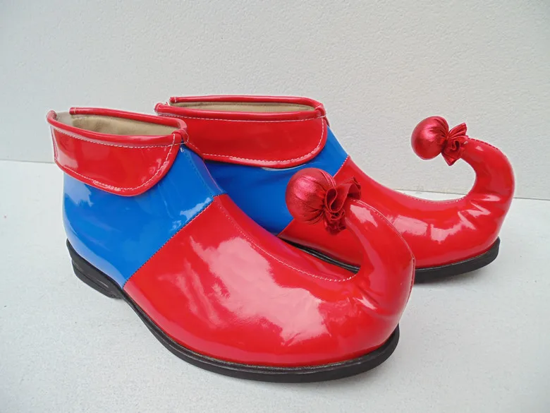 Karnevals-Streifen-Clown-Schuhe für Erwachsene und Kinder, Halloween-Rollenspiel-Schuhe, Zirkus-Aufführungskostüme, Party-Accessoires – Detail 4
