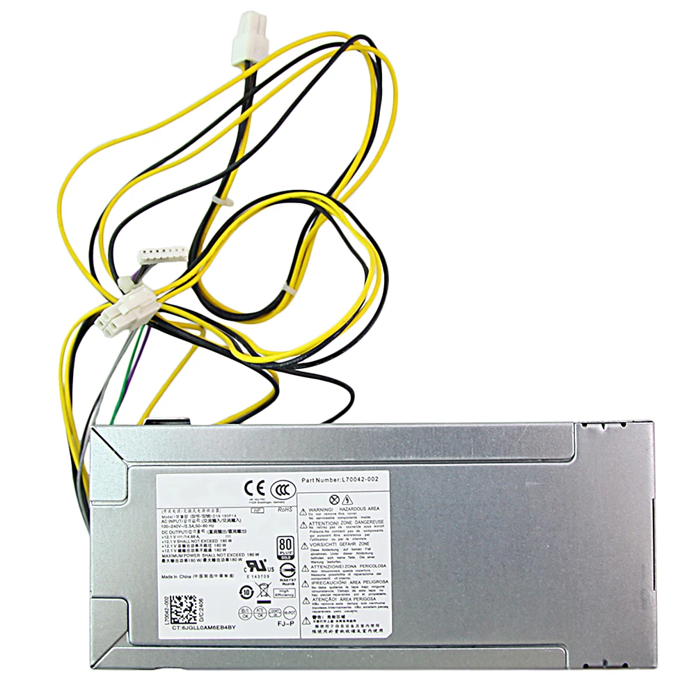 180W Power Supply for HP L70042-002 D19-180P1A M01-F1033wb Desktop