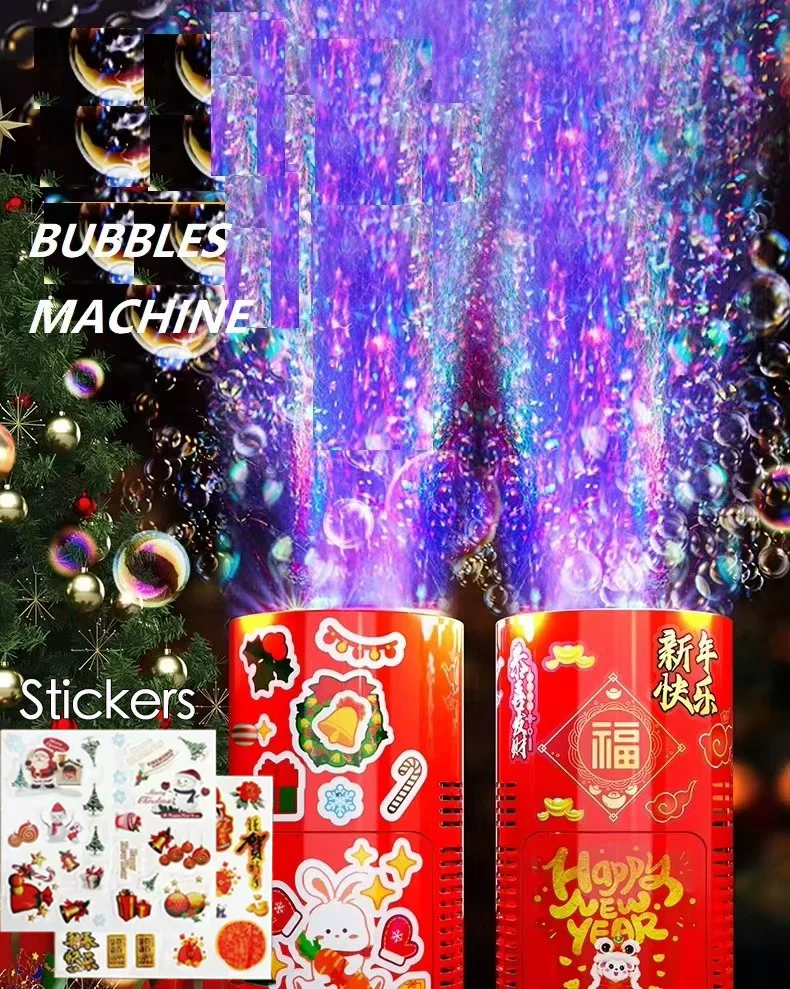 20 หลุมดอกไม้ไฟ Bubble Machine Bubble Blower บนพื้นอิเล็กทรอนิกส์อัตโนมัติ Landing เทศกาลฤดูใบไม้ผลิของขวัญปีใหม่ของเล่น