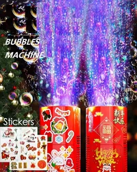20 holes Fireworks bubble machine bubble blower on the ground electronic automatic landing Spring Festival gift New Year toys