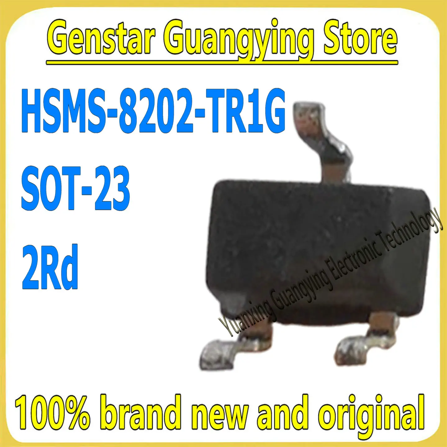 (5 pieces) HSMS-8202-TR1G Part Number: 2R* SOT-23 Schottky mixer diode 100% brand new