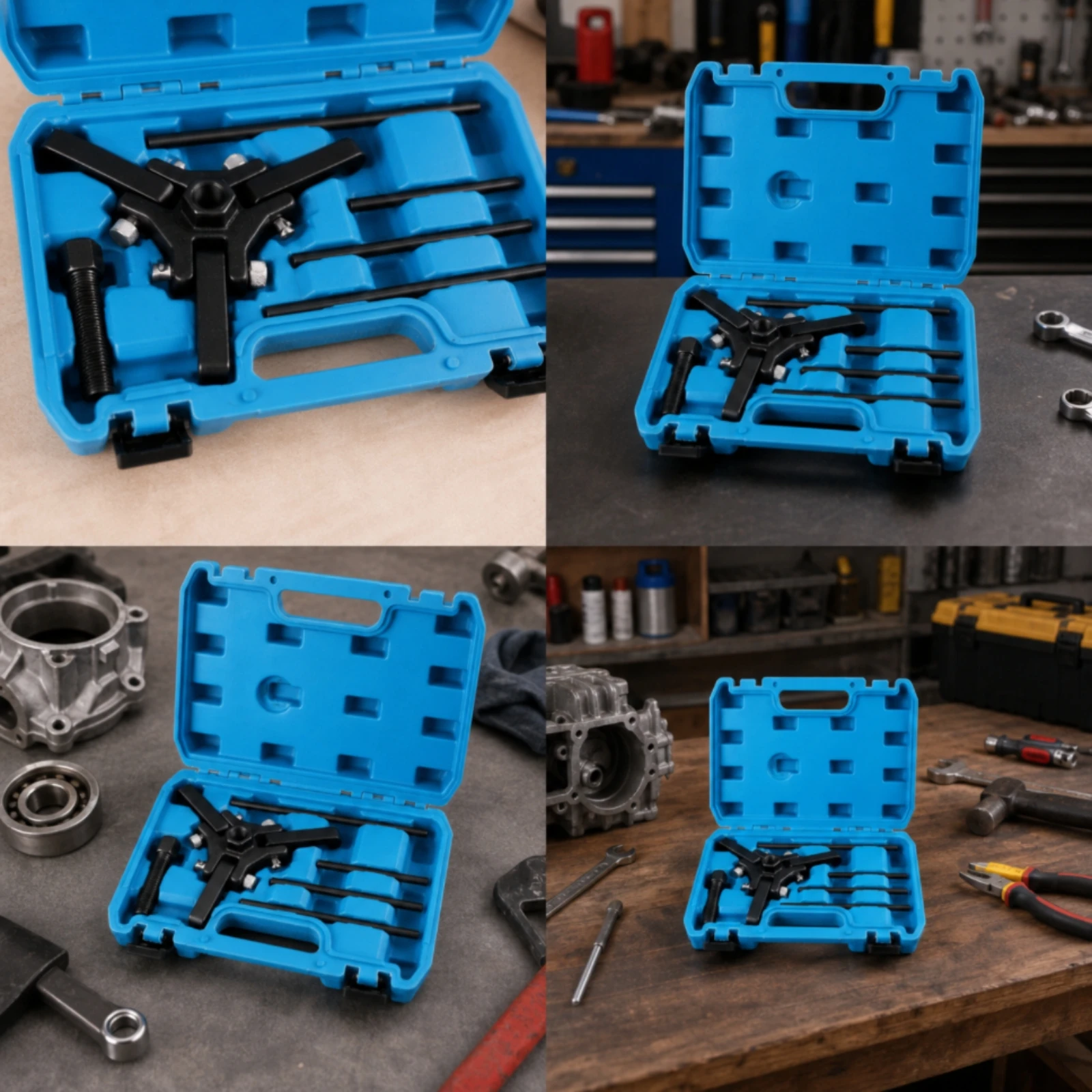 Crankshaft Pulley Puller Universal Crankshaft Pulley Removal Tool Portable Organized for Mechanics, Auto Repair Shop, Garage