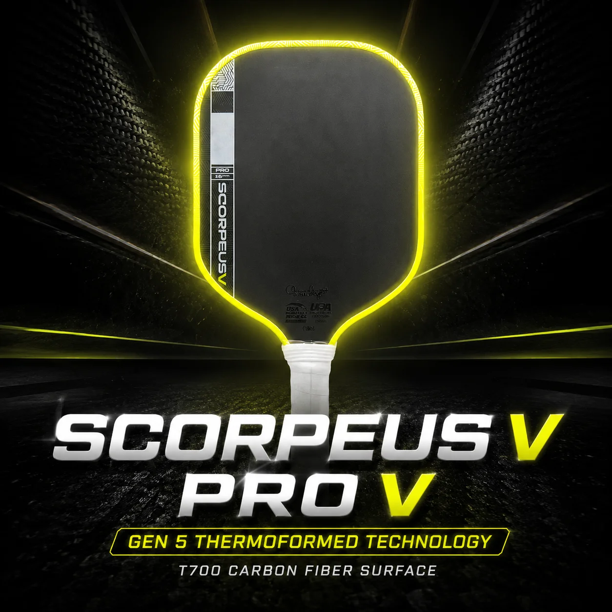 

WNONSO Scorpeus Pro V Widebody Carbon Fiber Pickleball Paddle Maximum Sweet Spot for Stable Forgiving Play