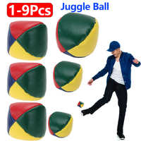 1-9Pcs Smooth Durable Juggle Ball Juggling Balls Set For Beginners Learn To Juggle Beginner Kit Circus Children Kids Outdoor Toy