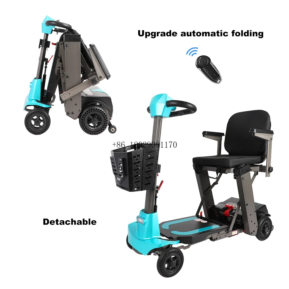 Scooter Detachable Portable Foldable Scooter Electric For Adult Disabled Compact Folding Electric Mobility