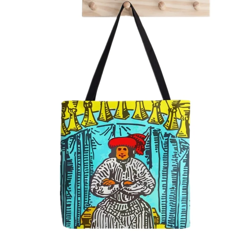 Shopper The Major Arcana of Tarot printed Tote Bag women Harajuku shopper handbag girl Shoulder shopping bag Lady Canvas Bag