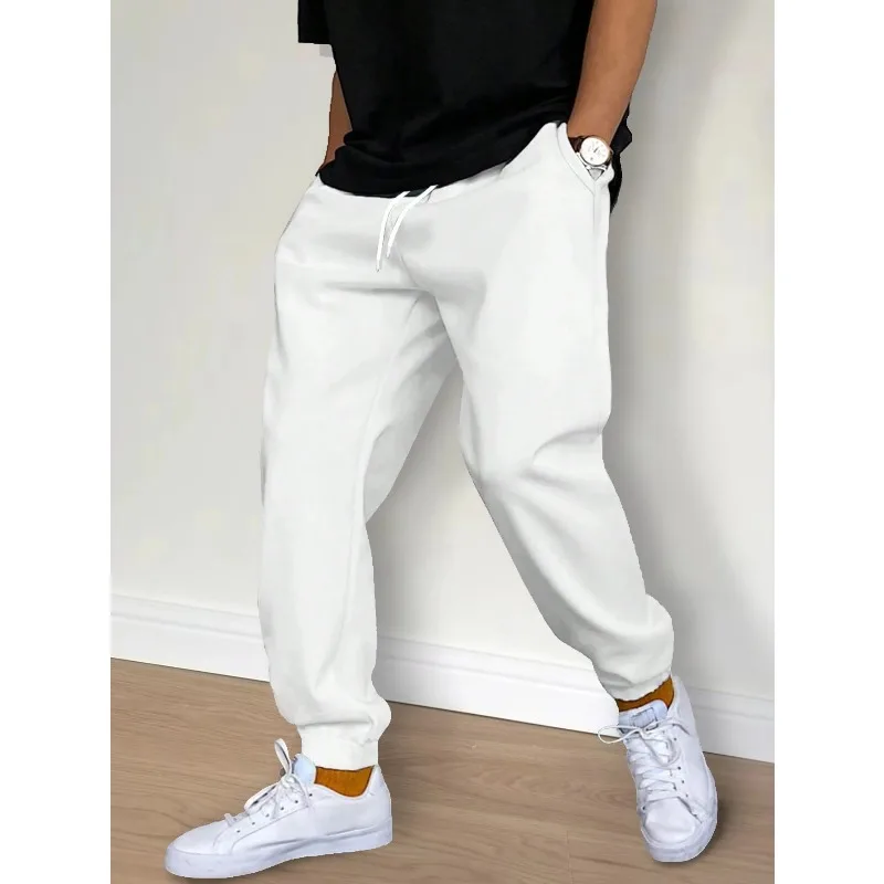 

Сплошной цвет, универсальный, недействительный, повседневный, модный, спортивный, для тренировок в тренажерном зале, бега, тренировок, свободные спортивные штаны больших размеров