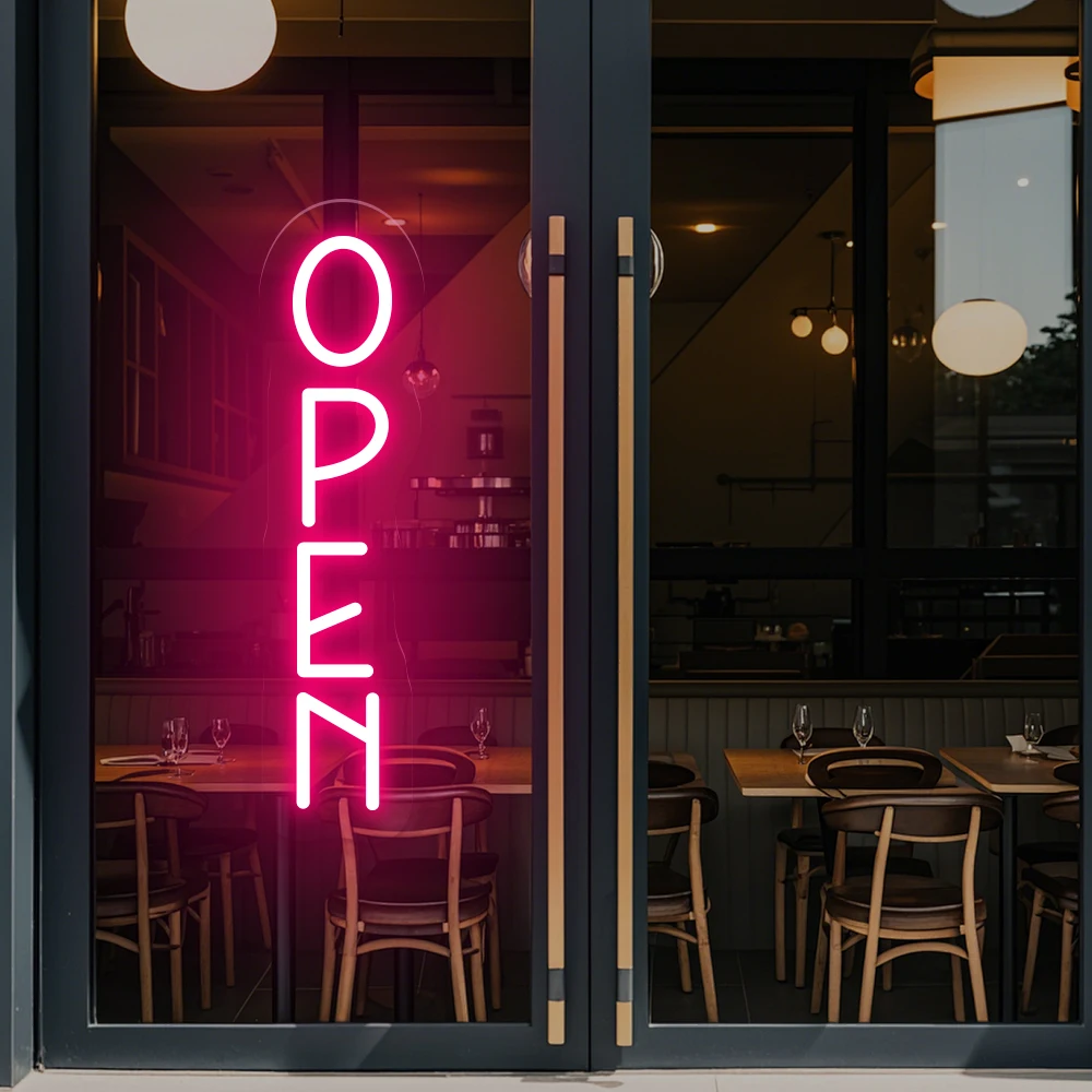 علامة النيون المفتوحة مرحبا بكم في متجر ديكور شريط مفتوح حديث ضوء النيون علامة مفتوحة للأعمال اليدوية مخصصة مصباح ليد ديكور الحائط #3