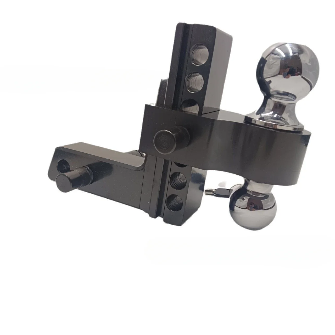 Aluminum Alloy Adjustable Trailer Arm Porous Adjustable Double Ball Head 6 Inch RV Trailer Hook