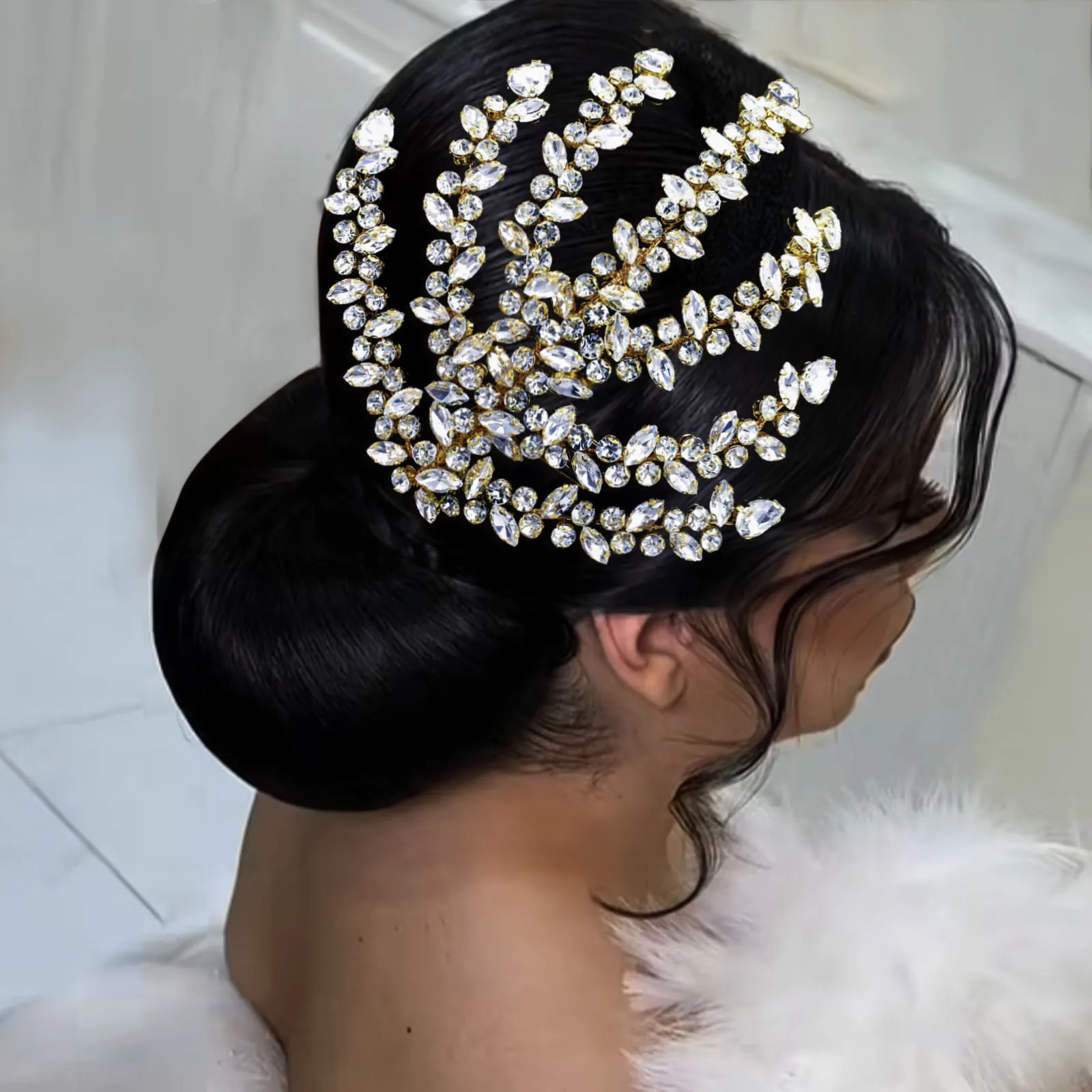 

DZ031 Bridal Headdress Wedding Jewelry Queen Headbands Princess Hair Accessories Crystal Hair Band Rhinestone Bride Headpieces