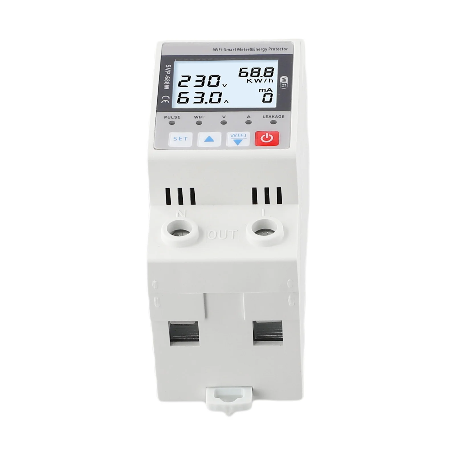 230V Leakage Voltage Protector Energy Protector Overcurrent Protection Reconnection Delay Time Under Voltage Protection