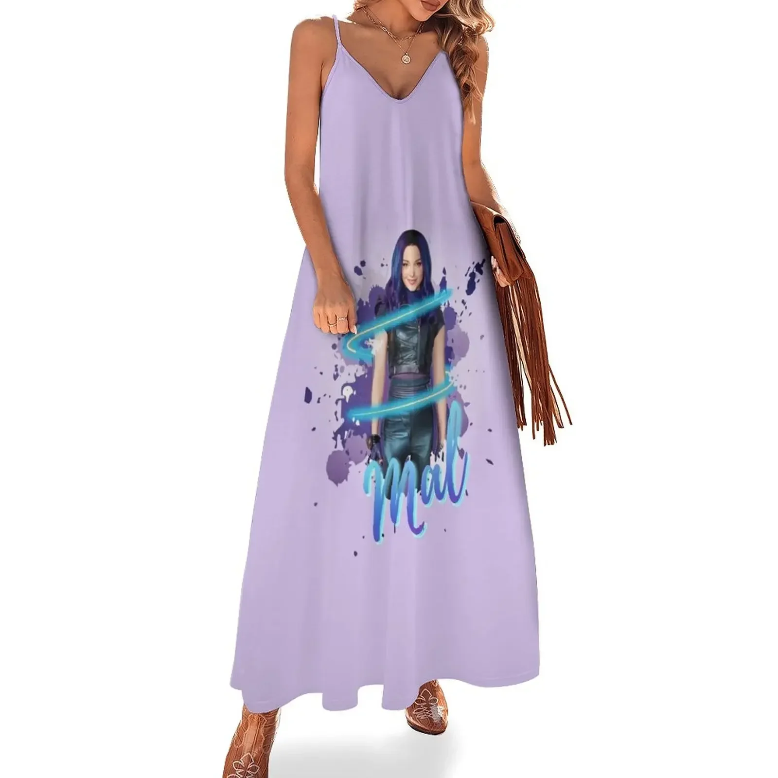 Mal - Descendants 3 Sleeveless Dress evening dress women Beachwear Dress