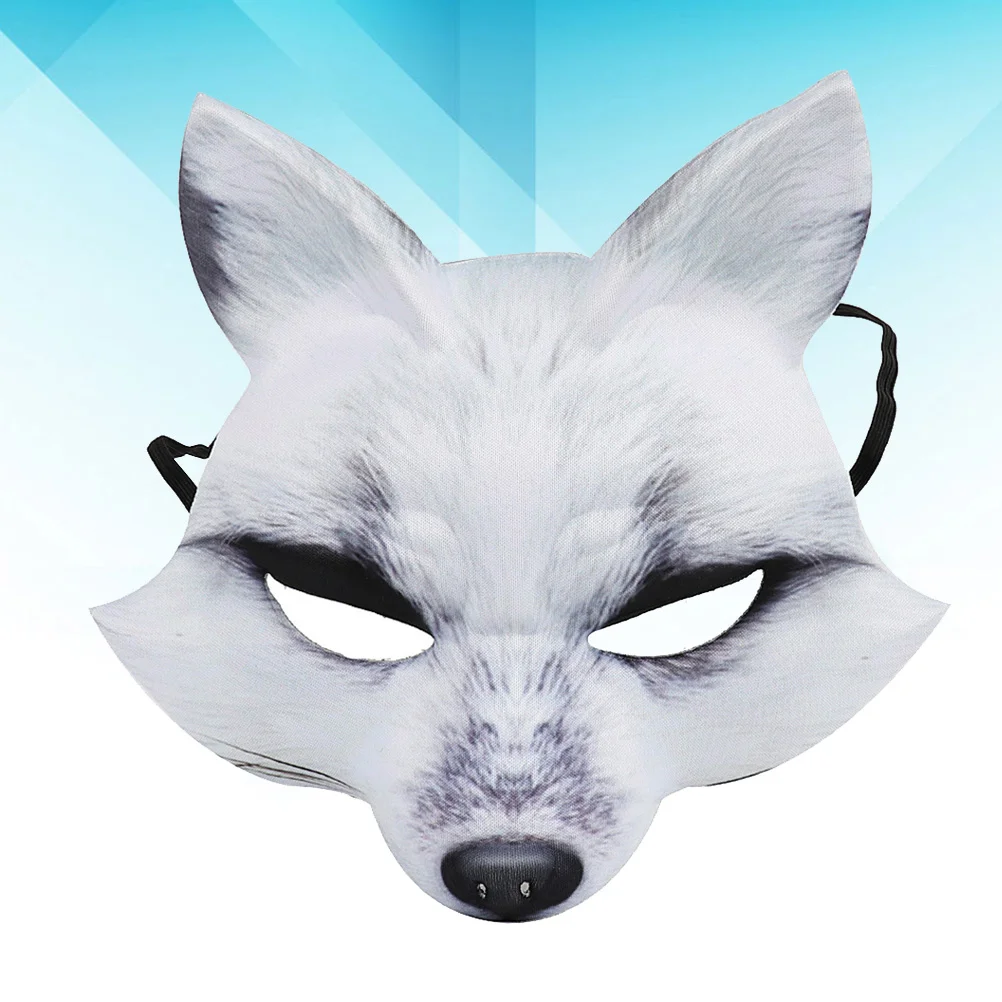 

Animal Headgear Demon Mask Halloween Half Carnival Printing White Pumpkin Decorations Outdoor