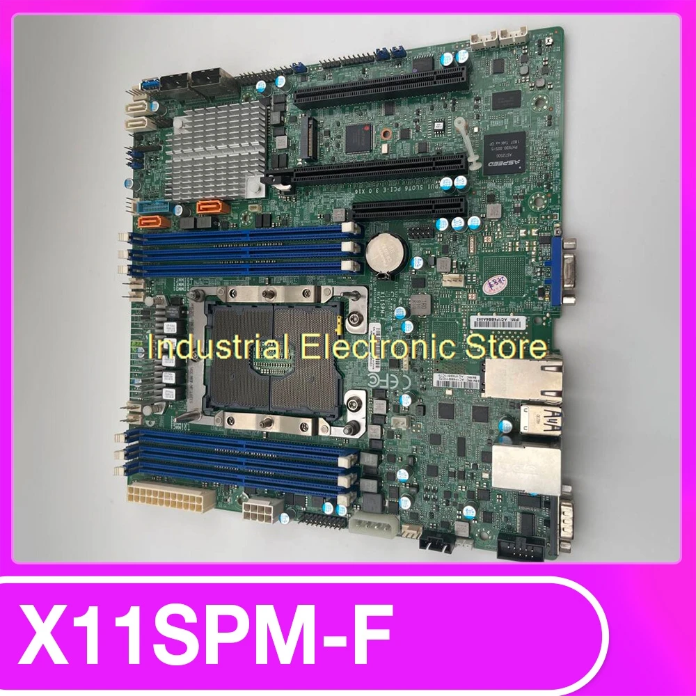 Motherboard For Supermicro Single Server C621 MicroATX GbE LAN SATA3 (6Gbps) DDR4 LGA-3647 X11SPM-F