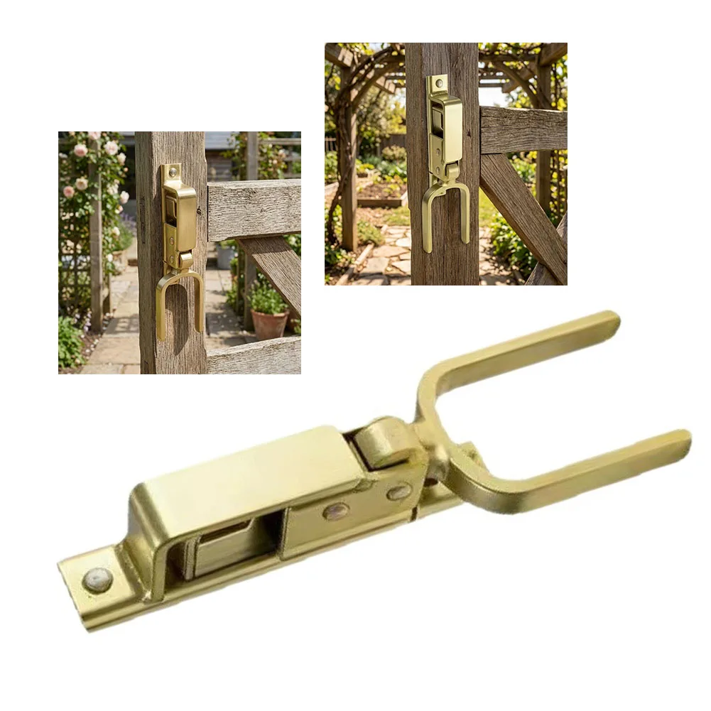 Heavy-Duty For Instant Locking Gate Latch Portable Immediate-locking Secure Latch For Farms Gravity Lever Wooden Fence Gate Lock