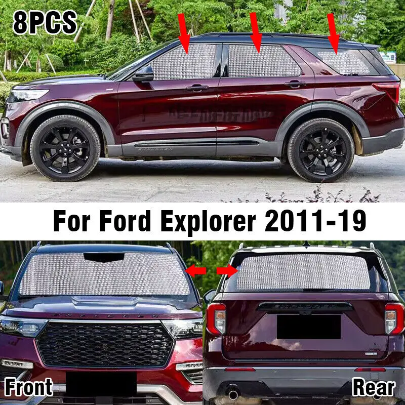 

8X солнцезащитный козырек на лобовое стекло для Ford Explorer 2011-19