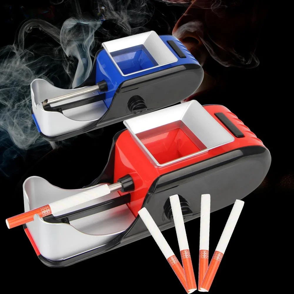 Tobacco Roller Cigarette Rolling Machine Filling Materials EU/US Plug DIY Smoking Accessories Tobacco Rolling Injector