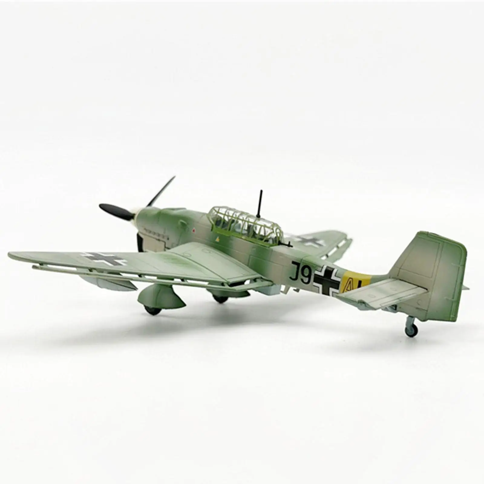 Alloy 1/72 JU-87B Diecast Model Ornament Aircraft Model for Office Bookshelf TV Cabinet Livingroom Decorations