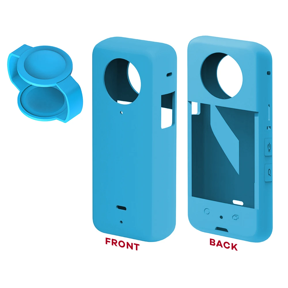 Funda protectora de silicona para Cámara de Acción panorámica Insta360 X3, accesorios de protección antiarañazos