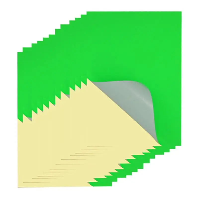 Sticker Paper A4 Sticker Paper 8.27X11.69 Inch For Laser/Inkjet Printers For Office School Fluorescent Green