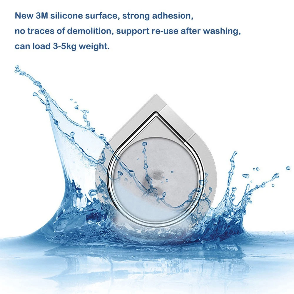 Универсальный держатель-подставка на палец с металлической ручкой в виде капли воды, вращающийся держатель, ленивый кронштейн для IPhone 13, 12, Samsung, Xiaomi, Huawei, 360