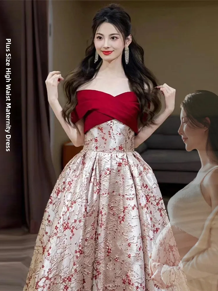 

Ele High Waist A-Line Dr One oulder Wedding Dr for Adult Ceremony Luxury Lightweight Evening Gown for Women