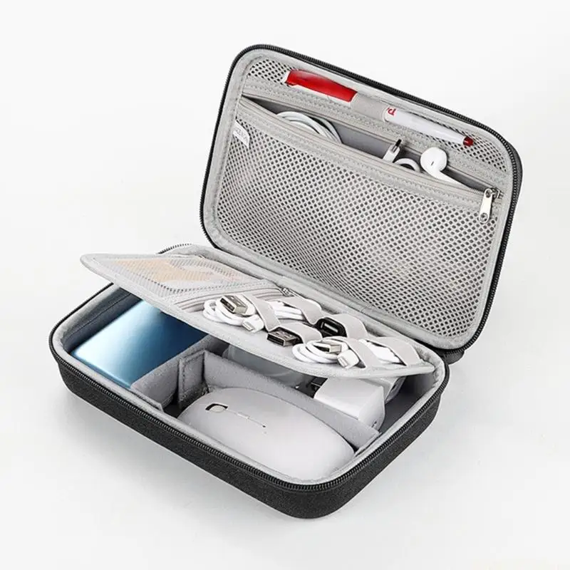 M5TD Travel Cable Organiser Bag Large Capacity Portable Travel Electronic Accessories Cord Cable for Men and Women