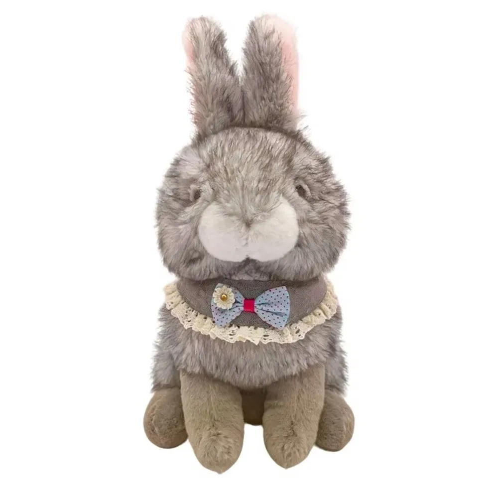 Vivid Soft Fluffy Rabbit Plush Toy Simulation Lifelike Bunny Stuffed Doll Cartoon Stuffed Bunny Doll Kid Gift