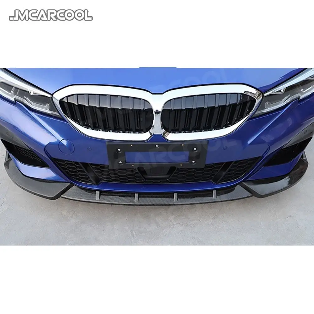 3 시리즈 앞 범퍼 립 스포일러 BMW G20 G28 2019 2020 PP 블랙 헤드 턱 삽 자동차 스타일링