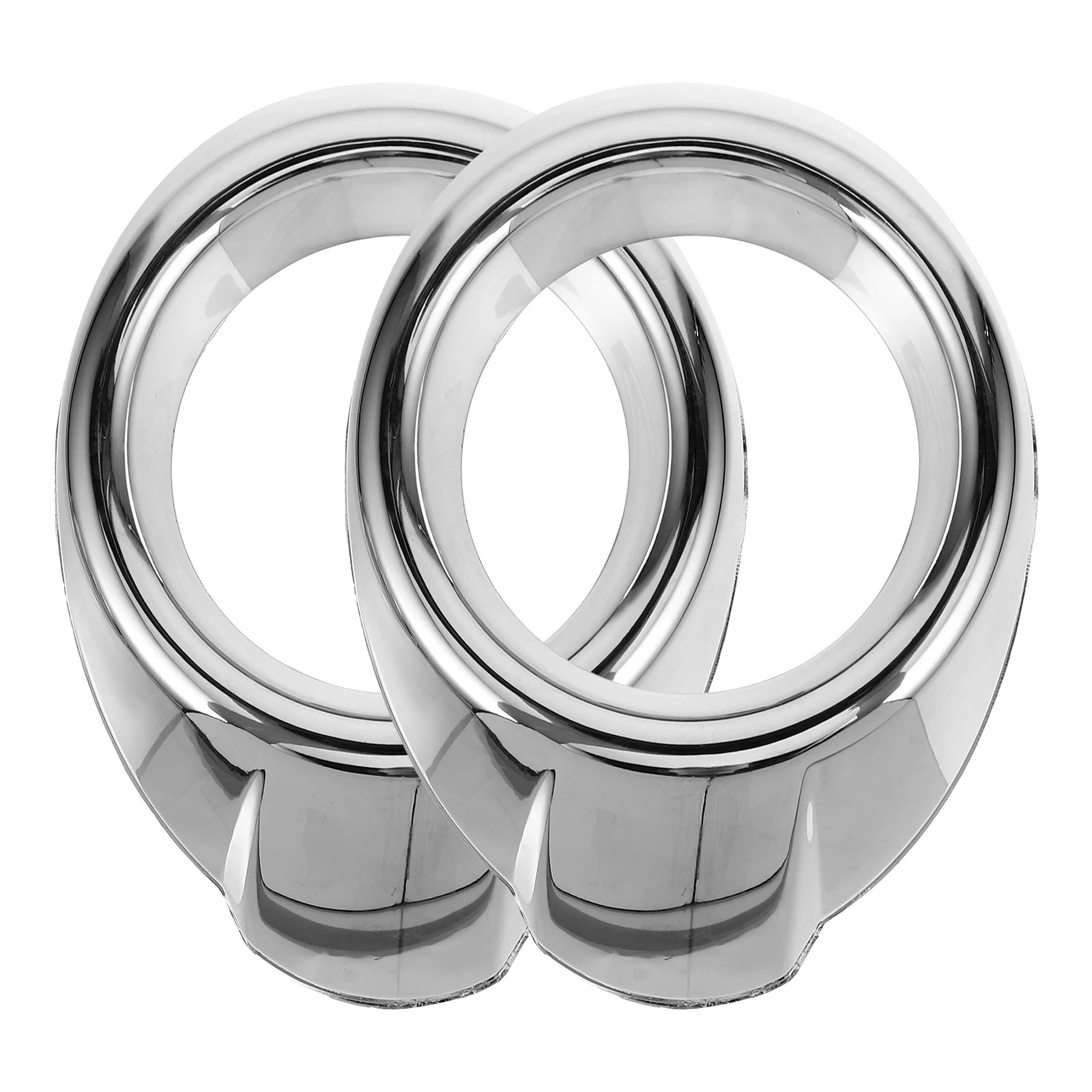 

2pcs Motorcycle Fog Lamp Covers Fog Light Trim Ring Decorative Protector Durable Left Right Set Easy Install No Tools